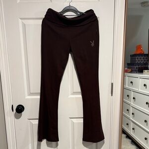 Playboy x Misguided Brown Yoga Pants